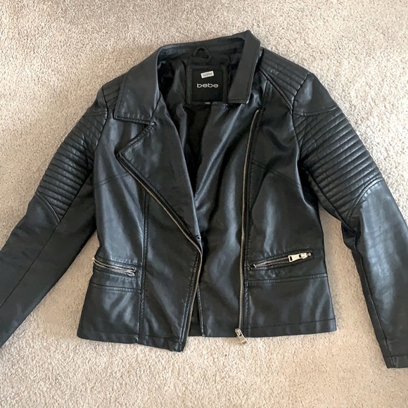 Bebe faux leather jacket. Medium - Picture 1 of 3